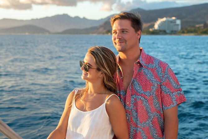 2-Hour Oahu Sunset Catamaran Sail - Whales, dolphins, sharks, and flying fish