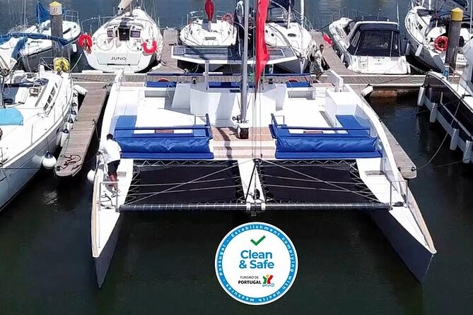 2H Private Sailing Catamaran "Vertigo" Tour in Lisbon up to 18pax - Belém Tower from the Tagus