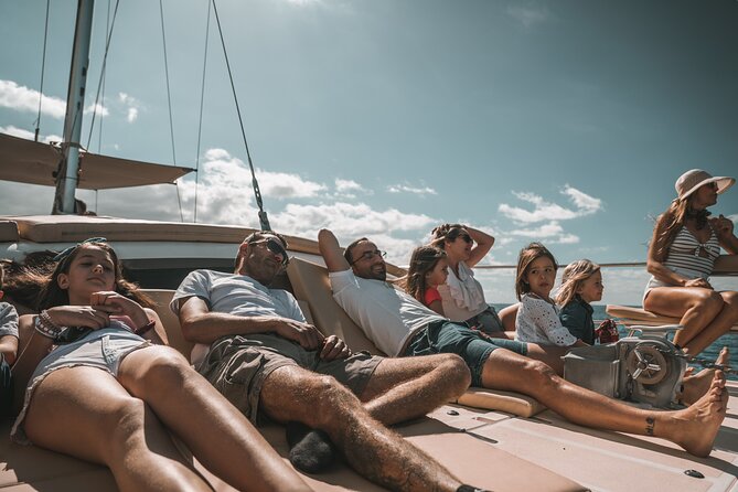 3-hour catamaran excursion along the Costa Adeje - Passing Fañabé and Torviscas with Teide in view