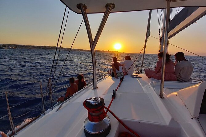 3-Hours Sunset Catamaran Cruise with Dinner all Inclusive - Kallithea Bay: 45 to 60 minutes in the water