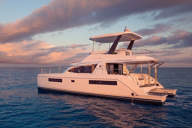 3-Hours Sunset Catamaran Cruise with Dinner all Inclusive - The sunset point and the view of Rhodes Old Town