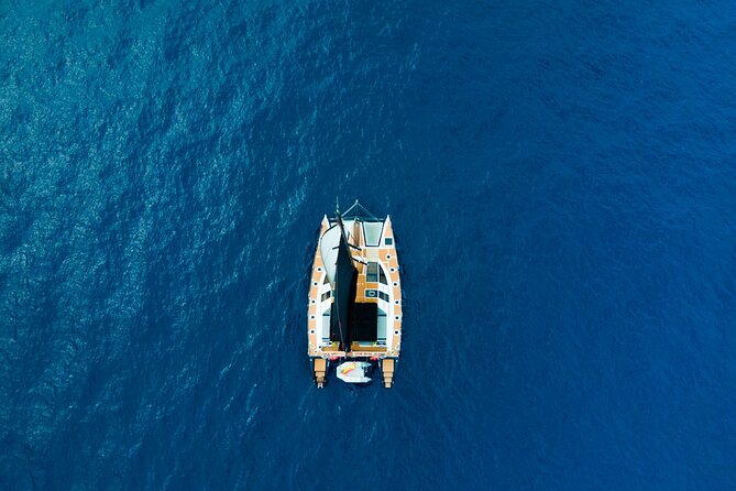 3 hrs. Whale Watching and Relaxing Chill Out Catamaran with glass floor - Lunch, shaded seating, and drinks on board