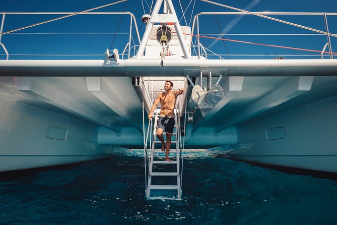 4-Hour Trip on Luxurious Catamaran from Puerto Rico - Swimming, snorkeling, and the floating sundeck