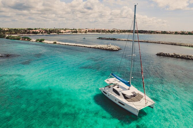 4H Luxury 44' Catamaran All-Inclusive in Tulum & Playa del Carmen - Fresh ceviche, lunch, and onboard cooking