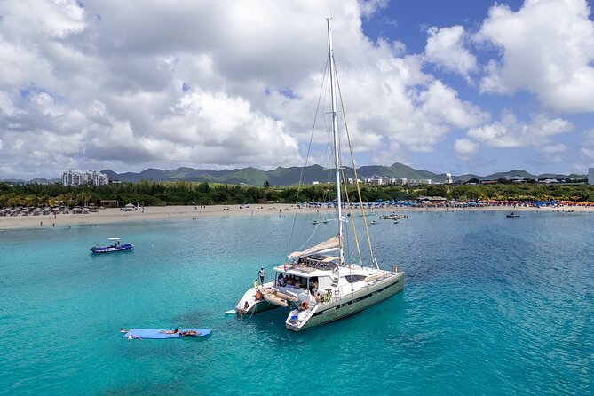 5 Hour Luxury Catamaran Day Sail in Sint Maarten on The Phoenix - Maho Beach brings the island’s famous plane view