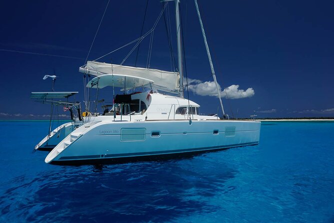 5H Private 40'Catamaran All-Inclusive in Tulum & Playa del Carmen - Leaving Puerto Aventuras for the Riviera Maya coast