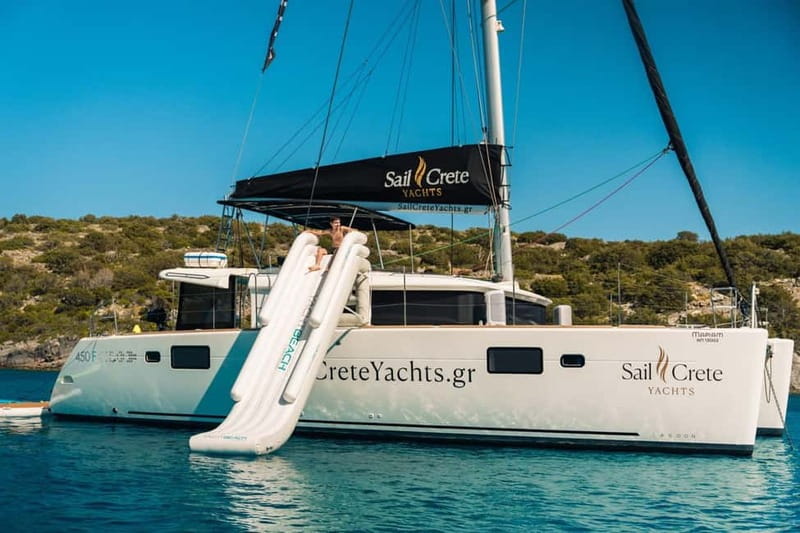 Agios Nikolaos: Sailing Trip Catamaran Lunch and Water Toys - Elounda gives the morning a gentle start