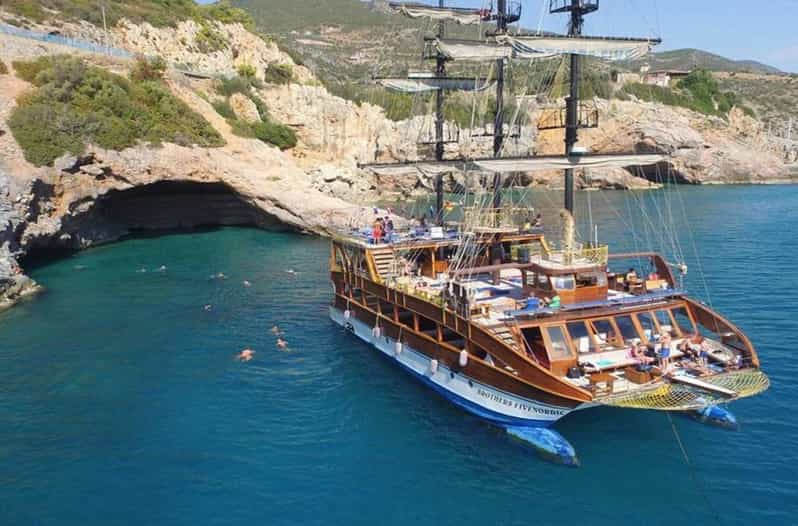 Alanya: Catamaran Boat Tour with Snorkeling with Lunch - The best parts at a glance