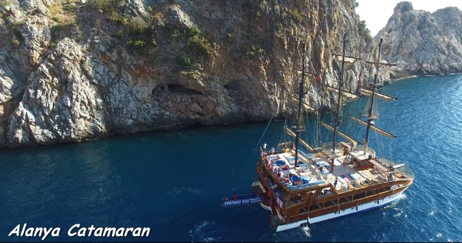 Alanya: Catamaran Boat Trip with Swim Stops and Sunbathing - Setting out from Alanya Harbor around 10:15