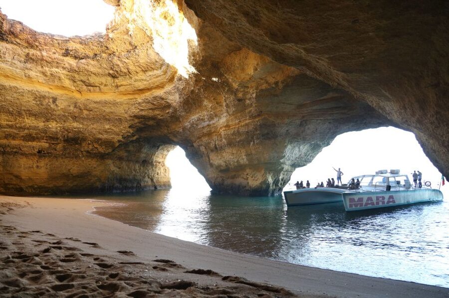 Albufeira: Caves and Coastline Catamaran Cruise to Benagil - Starting at Albufeira Marina