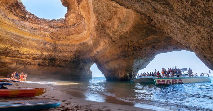 Albufeira: Caves and Coastline Catamaran Cruise to Benagil - Galé and Salgados: a slower view of the Algarve coast