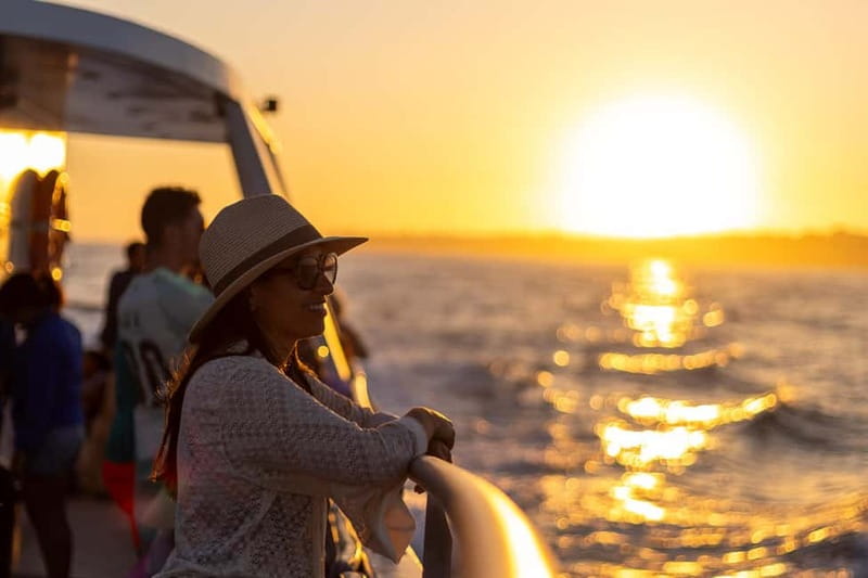 Algarve: Catamaran Sunset Tour with DJ or Live Guitarist - Leaving Vilamoura Marina for an easy evening at sea