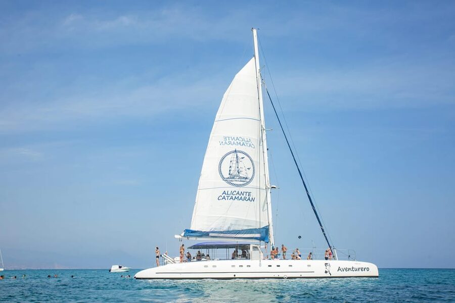 Alicante: 3-Hour Coastal Catamaran Cruise - Leaving Alicante Harbor by Catamaran