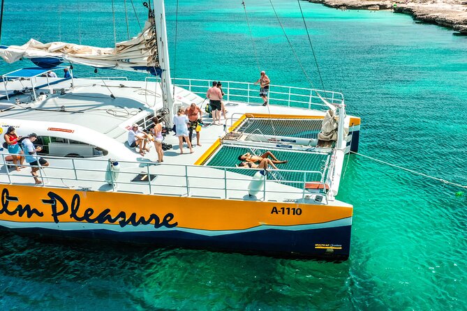 Aruba Afternoon Snorkel Sail aboard Palm Pleasure Catamaran - Food, drinks, and the catamaran atmosphere