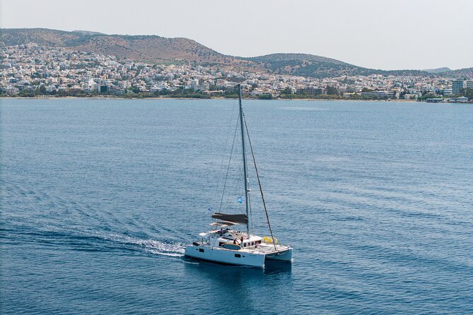 Athens Catamaran Half Day Semi Private Cruise Tour - Ydrousa: the main meal and a longer pause