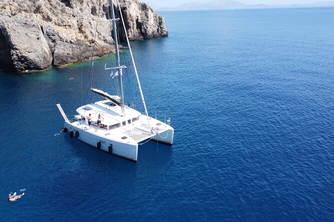 Athens Private Half day Catamaran cruise with meal & drinks - Leaving Alimos for the Saronic Gulf