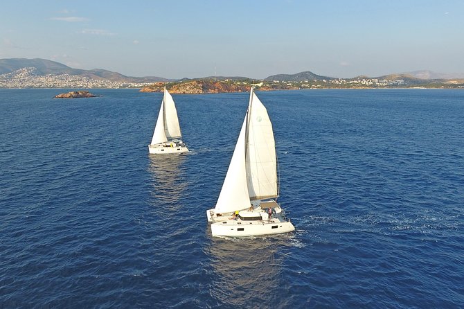 Athens Private Luxury Catamaran Cruise with Traditional Greek Meal and BBQ - A private boat day on the Athenian Riviera
