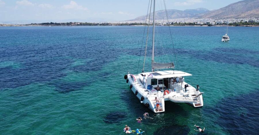 Athens Riviera Private Catamaran Cruise with Meal and Drinks - Meeting the crew at Alimos Marina