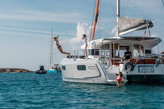 Athens Semi private Morning Catamaran cruise with meal & drinks - Lunch on board: the strongest part of the day