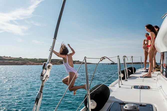 Athens Semi private Morning Catamaran cruise with meal & drinks - Megalo Kavouri: a long first swim