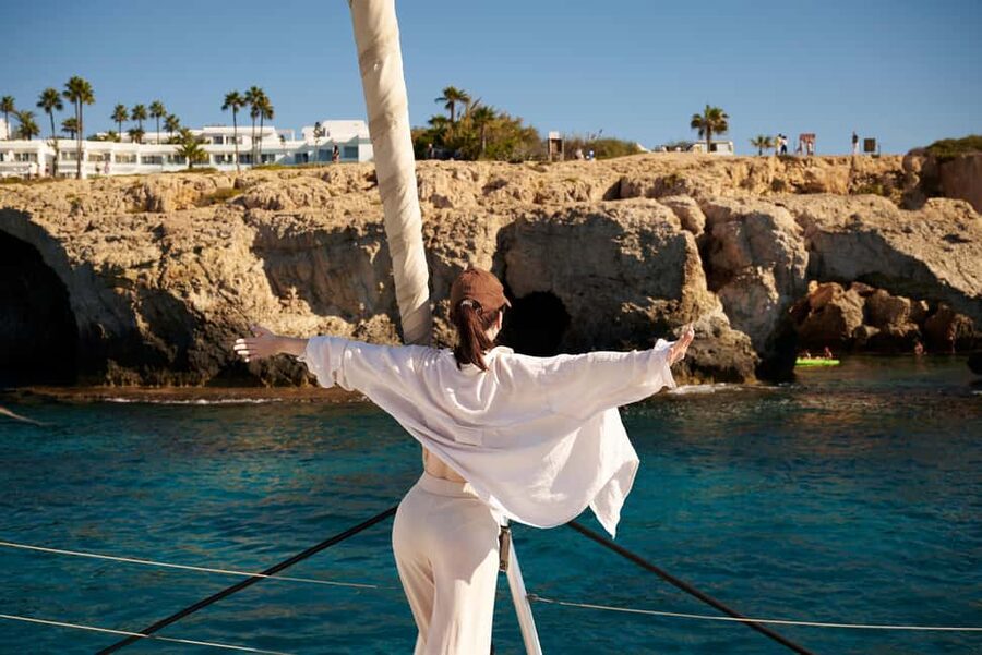 Ayia Napa: Luxury Catamaran Cruise with Lunch & Drinks - The Blue Lagoon stop is the heart of the day