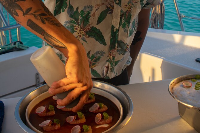Bacalar - Gourmet Tour in Private Catamaran with Cocktails Included - Timing, weather, and cancellation details