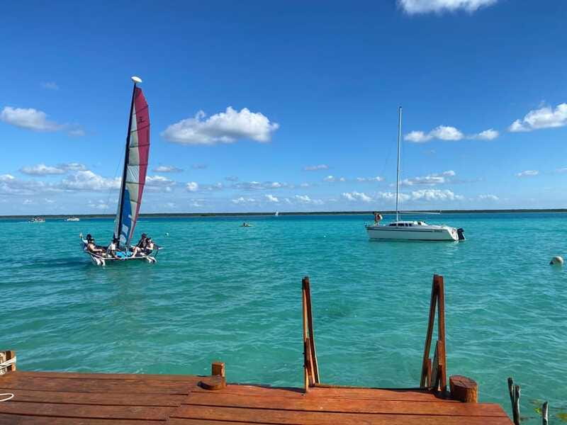 Bacalar: Sail Away with a Hobie Cat Catamaran - Birds Island offers a different kind of stop