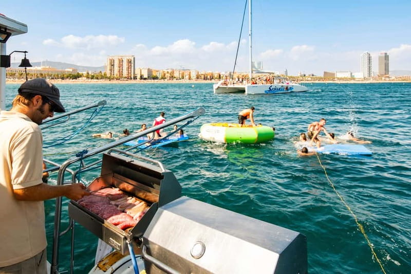 Barcelona: Catamaran Party Cruise with BBQ Meal - The essentials at a glance