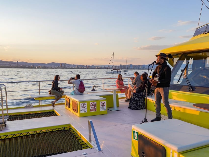 Barcelona: Daytime or Sunset Catamaran Cruise with Music - What the music adds to the sunset sailing