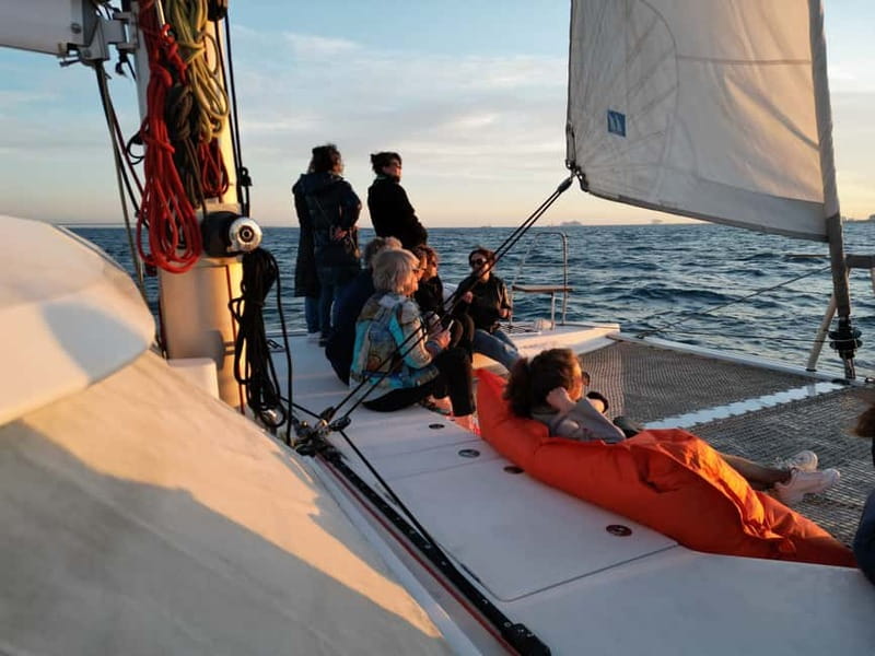 Barcelona: Luxury Catamaran Sunset Cruise - The swimming and snorkeling stop
