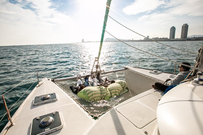 Barcelona: Premium Private Wine Tasting & Tapas in a Catamaran - Sailing past Barcelona’s coast