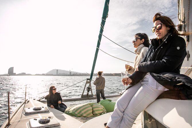 Barcelona Private Catamaran, Snacks and Cava, Sunset Option - Starting at Marina Vela, Barcelona’s waterfront gateway