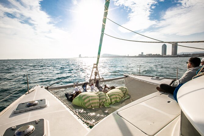Barcelona Private Catamaran, Snacks and Cava, Sunset Option - Port Vell with tapas and a glass of cava