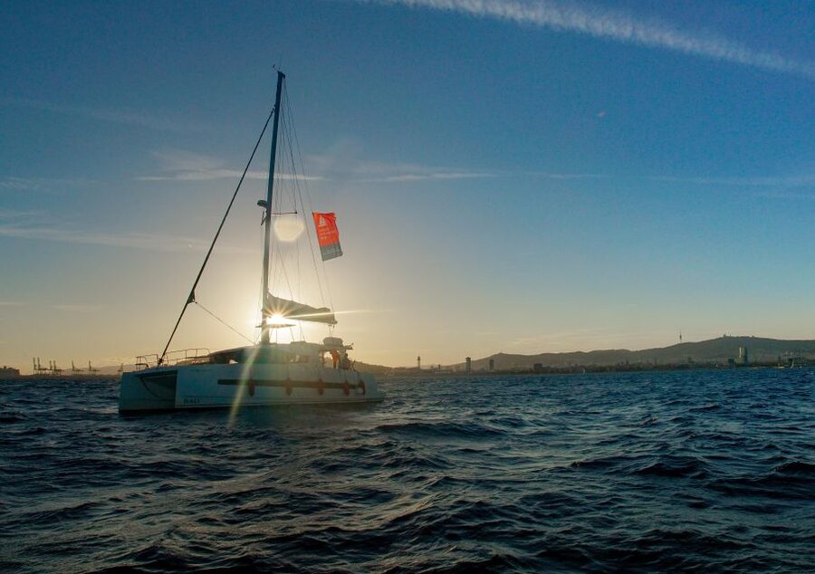 Barcelona: Sunset Catamaran Experience w/ optional Dinner - Barcelona Seen From the Mediterranean