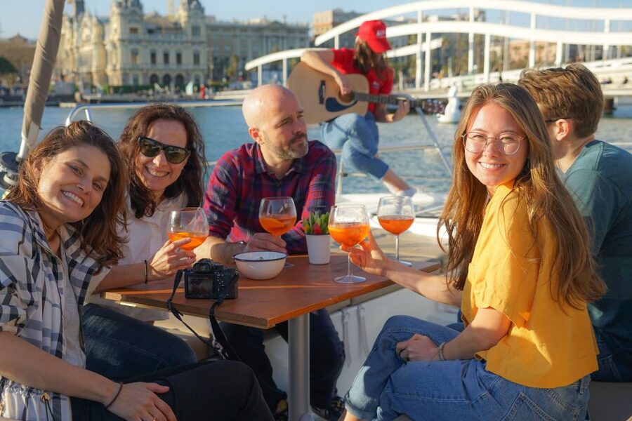 Barcelona: Sunset Catamaran Experience w/ optional Dinner - The Three Drinks Add Real Value