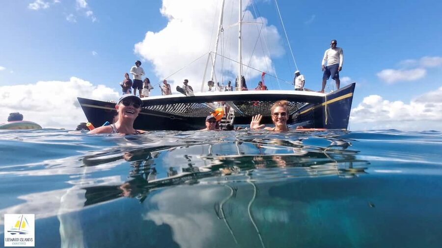 Basseterre: St Kitts 4-hour Catamaran Snorkel Cruise & Lunch - The sea-access cove and the best part of the outing