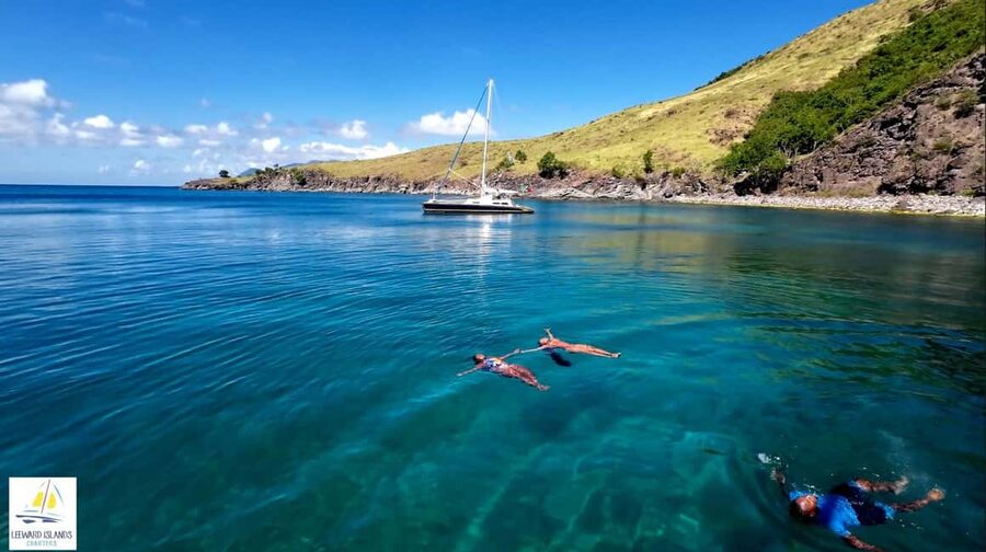 Basseterre: St Kitts 4-hour Catamaran Snorkel Cruise & Lunch - Lunch, music, and the open bar on the return sail
