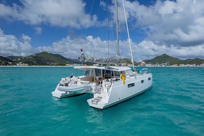 Be Happy - Private Catamaran Cruise Sint Maarten Full Day Tour - Long Beach: a spacious first stop