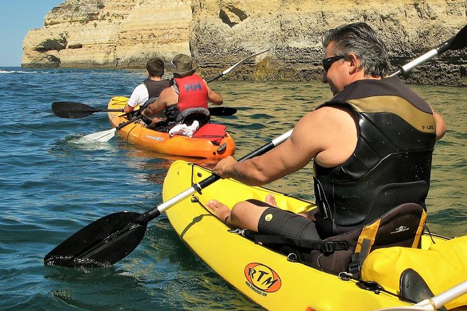 Benagil Kayak Tour On Board a Fantastic Catamaran - Swimming after the caves