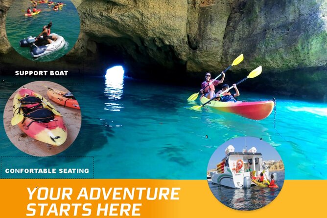 Benagil Kayak Tour On Board a Fantastic Catamaran - The catamaran ride to the Benagil coast