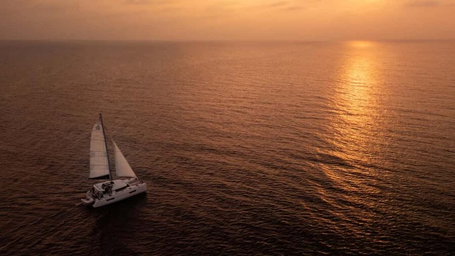 Benalmádena: Catamaran with dolphin watching and drinks - Music, snacks, and the luxury catamaran feel