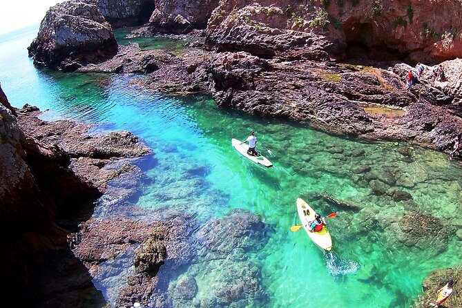 Berlengas Island Catamaran Tour + SUP - Swimming and snorkeling in Atlantic water
