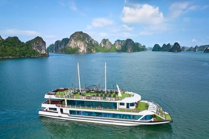 Best Selling Catamaran Cruise Premium Day Trip Explore Halong Bay - Learning Vietnamese spring rolls during the cruise