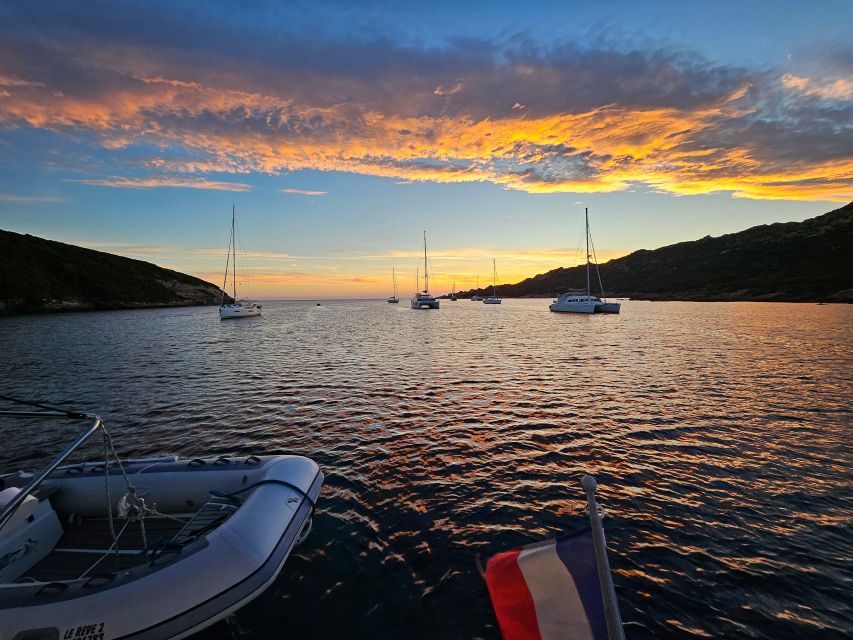 Bonifacio: sunset catamaran trip and aperitif - The sailing route depends on your departure point