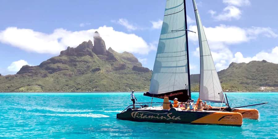 Bora Bora: Half Day Catamaran Sailing & Snorkelling - The coral garden snorkeling stop