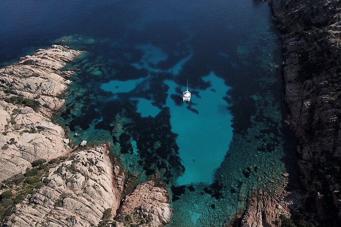 By Catamaran to the La Maddalena Archipelago from Poltu Quatu - Leaving Poltu Quatu for La Maddalena