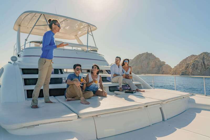 Cabo San Lucas: Luxury Catamaran Whale Watching Experience - Food, open bar, and comfort on the water