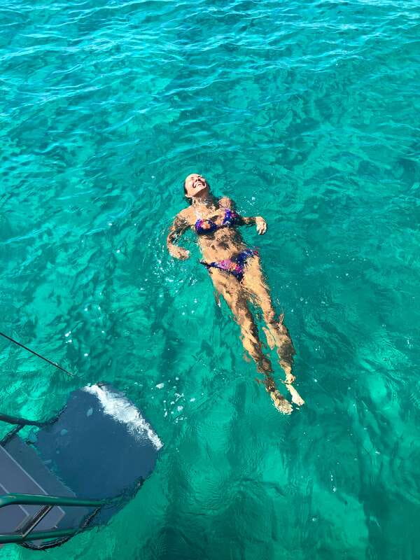 Cabo San Lucas Private Mini Catamaran Tour - A beach stop with snorkeling and floating gear