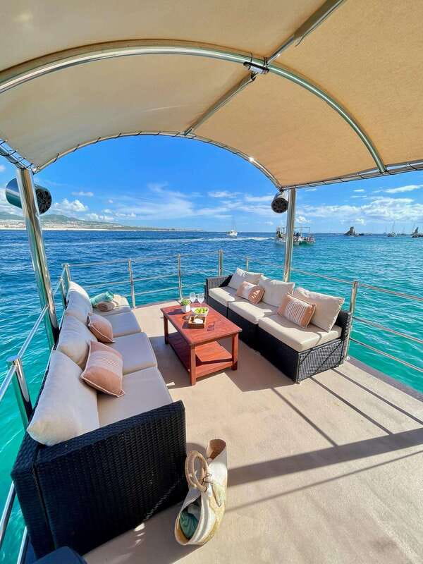 Cabo San Lucas Private Mini Catamaran Tour - Cruising toward Land’s End and the famous arch