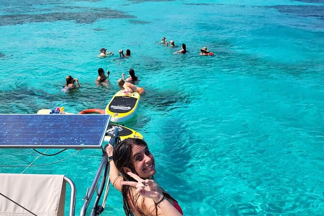 Cancun to Isla Mujeres Private Catamaran Cruising Snorkeling Fun! - From Cancun marina to open water